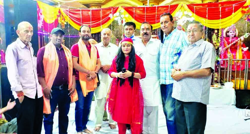 श्री सिद्ध बाबा बालक नाथ मंदिर कमेटी द्वारा माता की चौकी एवं 108 दुर्गा स्तुति पाठ का आयोजन