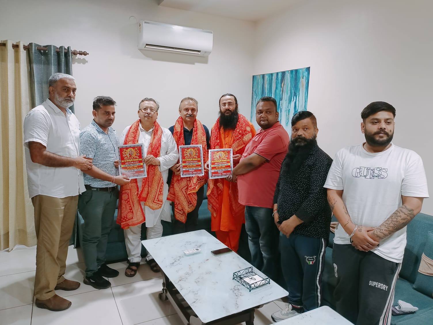 13 वें वार्षिक विशाल लंगर हेतु विश्व विख्यात दिव्य ज्योति जाग्रति संस्थान के संस्थापक एवं संचालक दिव्य गुरु श्री आशुतोष महाराज जी के शिष्य स्वामी सज्जनानंद जी को दिया निमंत्रण